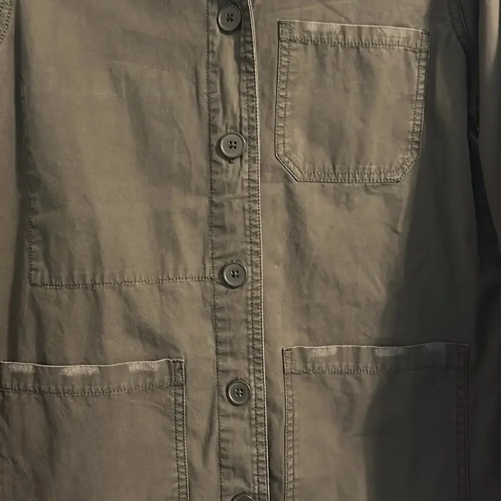 Zara Cargo Jacket Embroidered Back Size Small - Picture 7 of 8